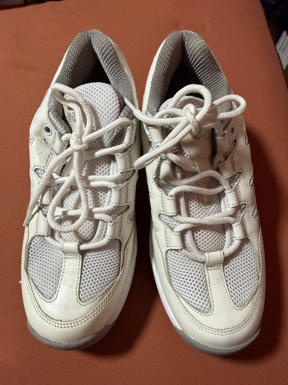 Z-Coil White and Gray Women's Athletic Shoes